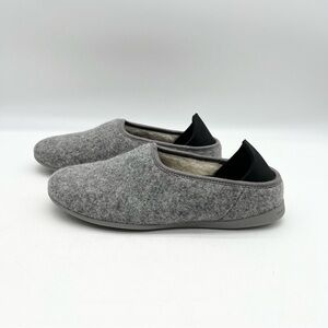 Mahabis Classic Women’s Gray Wool Slip On Slippers Lounge Shoes Size 8